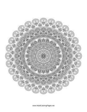 Spiritual Mandala coloring page