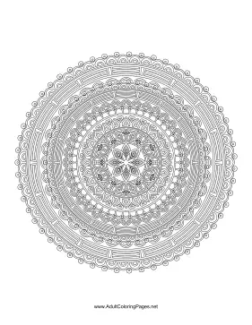 Star Mandala coloring page