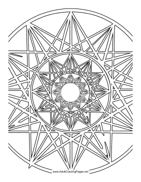 Star Weave coloring page