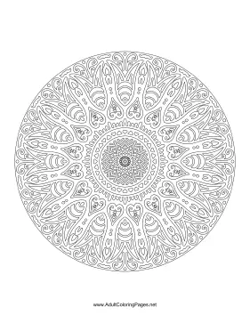 Tibetan Mandala coloring page