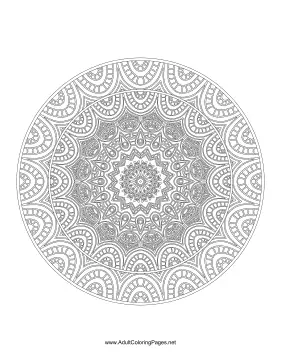 Wholeness Mandala coloring page