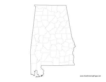 Alabama coloring page