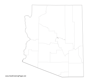 Arizona coloring page