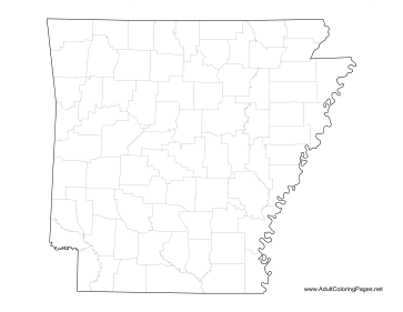 Arkansas coloring page