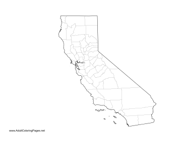 California coloring page