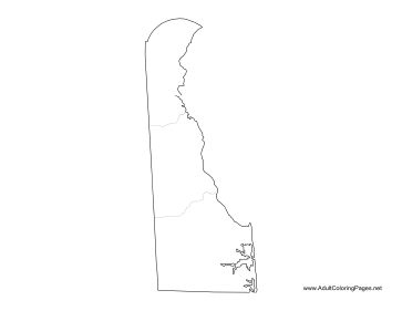 Delaware coloring page