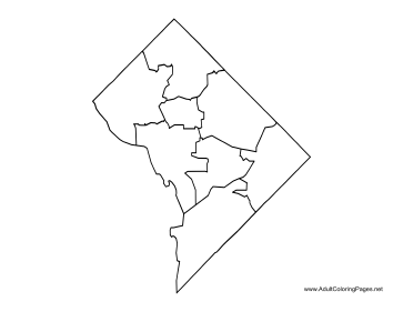 District of Columbia coloring page