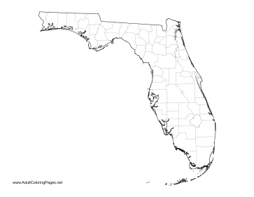 Florida coloring page