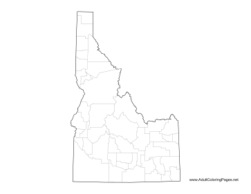 Idaho coloring page