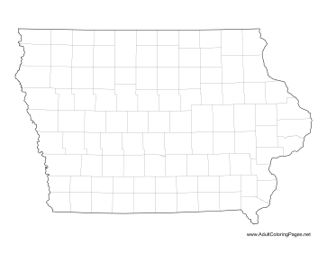Iowa coloring page