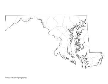 Maryland coloring page