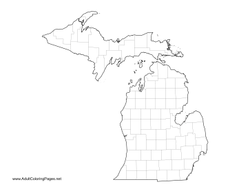 Michigan coloring page