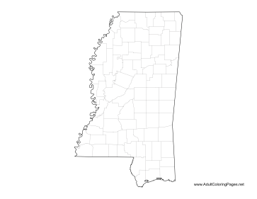 Mississippi coloring page
