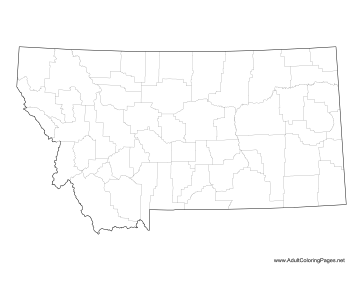 Montana coloring page