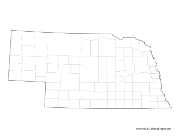 Nebraska coloring page