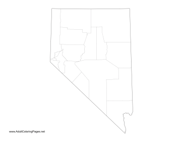 Nevada coloring page