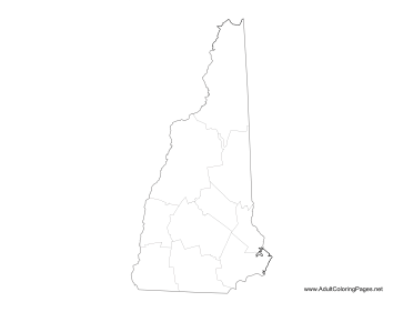 New Hampshire coloring page