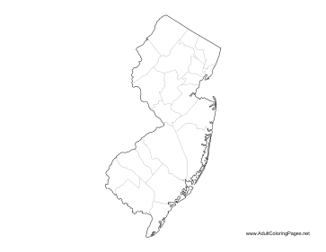 New Jersey coloring page