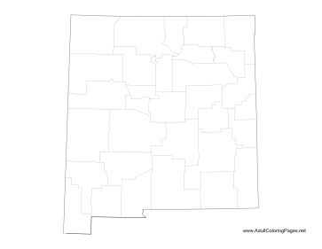 New Mexico coloring page