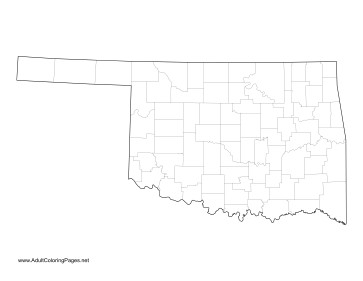 Oklahoma coloring page