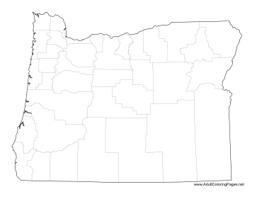 Oregon coloring page