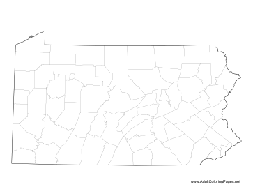 Pennsylvania coloring page