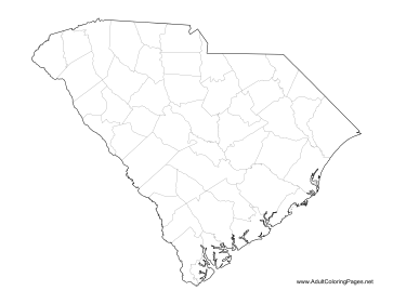 South Carolina coloring page