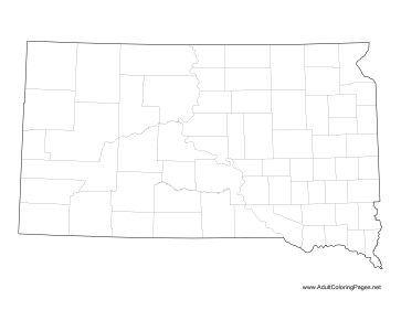 South Dakota coloring page