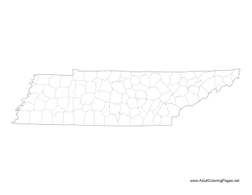Tennessee coloring page