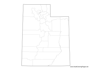 Utah coloring page