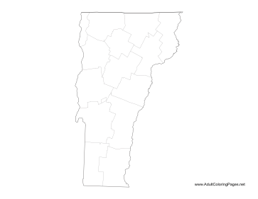 Vermont coloring page