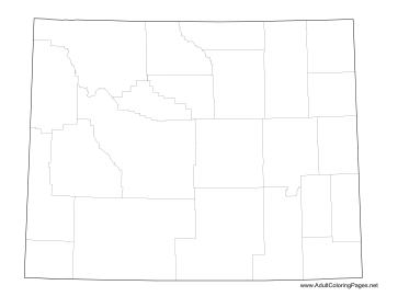 Wyoming coloring page