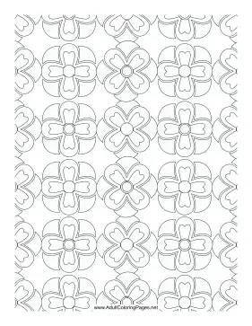 Clover coloring page