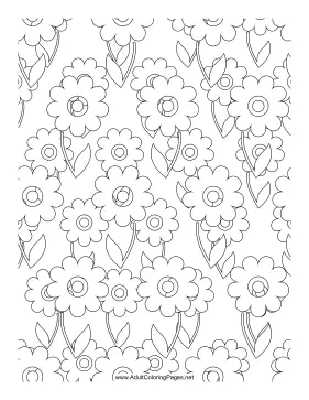 Dandelions coloring page