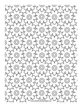 Flower Field coloring page