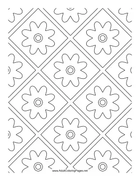 Flower Panes coloring page