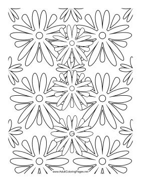 groovy flowers coloring pages