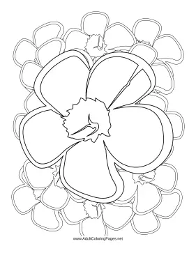 Pansy coloring page