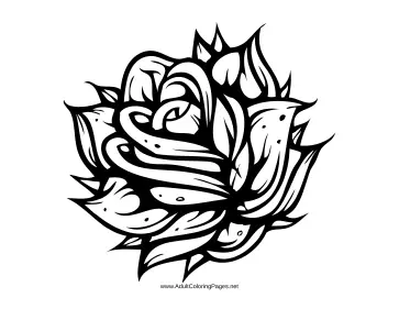 Rosy coloring page