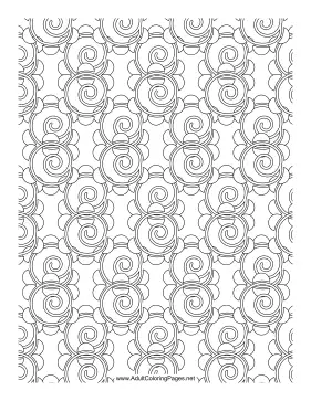 Spirals coloring page
