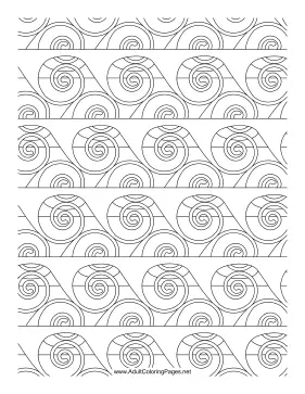 Undulating coloring page